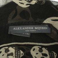 Alexander McQueen Zijden sjaal met schedel patroon