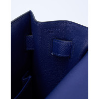 Hermès Kelly Bag 32 aus Leder in Blau