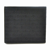 Christian Dior Portemonnaie aus Canvas in Schwarz
