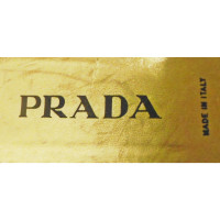 Prada Slippers/Ballerina's Leer in Goud
