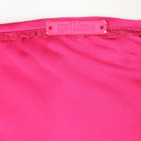 John Galliano Rock aus Seide in Fuchsia