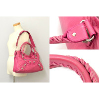 Balenciaga City Bag en cuir rose