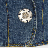 John Galliano Jacke/Mantel aus Jeansstoff in Blau