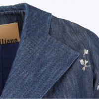 John Galliano Jacke/Mantel aus Jeansstoff in Blau