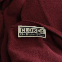 Closed Vest in roodbruin
