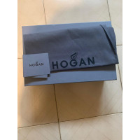 Hogan Sneakers aus Leder in Silbern