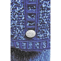 Chanel Robe en Coton en Bleu