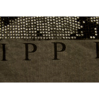 Philipp Plein Oberteil aus Baumwolle in Grau