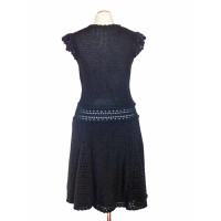 Red Valentino Kleid aus Baumwolle in Schwarz