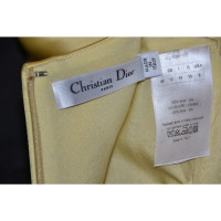 Christian Dior Kleid aus Seide in Gelb