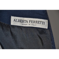 Alberta Ferretti Robe en Coton en Bleu