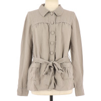 Comptoir Des Cotonniers Jacke/Mantel aus Leinen in Grau