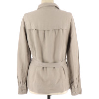 Comptoir Des Cotonniers Jacke/Mantel aus Leinen in Grau