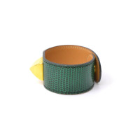 Hermès Bracelet en cuir Médor vert