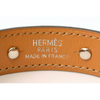 Hermès Chaine d'Ancre Armband aus Leder in Schwarz