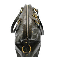 Yves Saint Laurent Handtasche aus Lackleder in Khaki