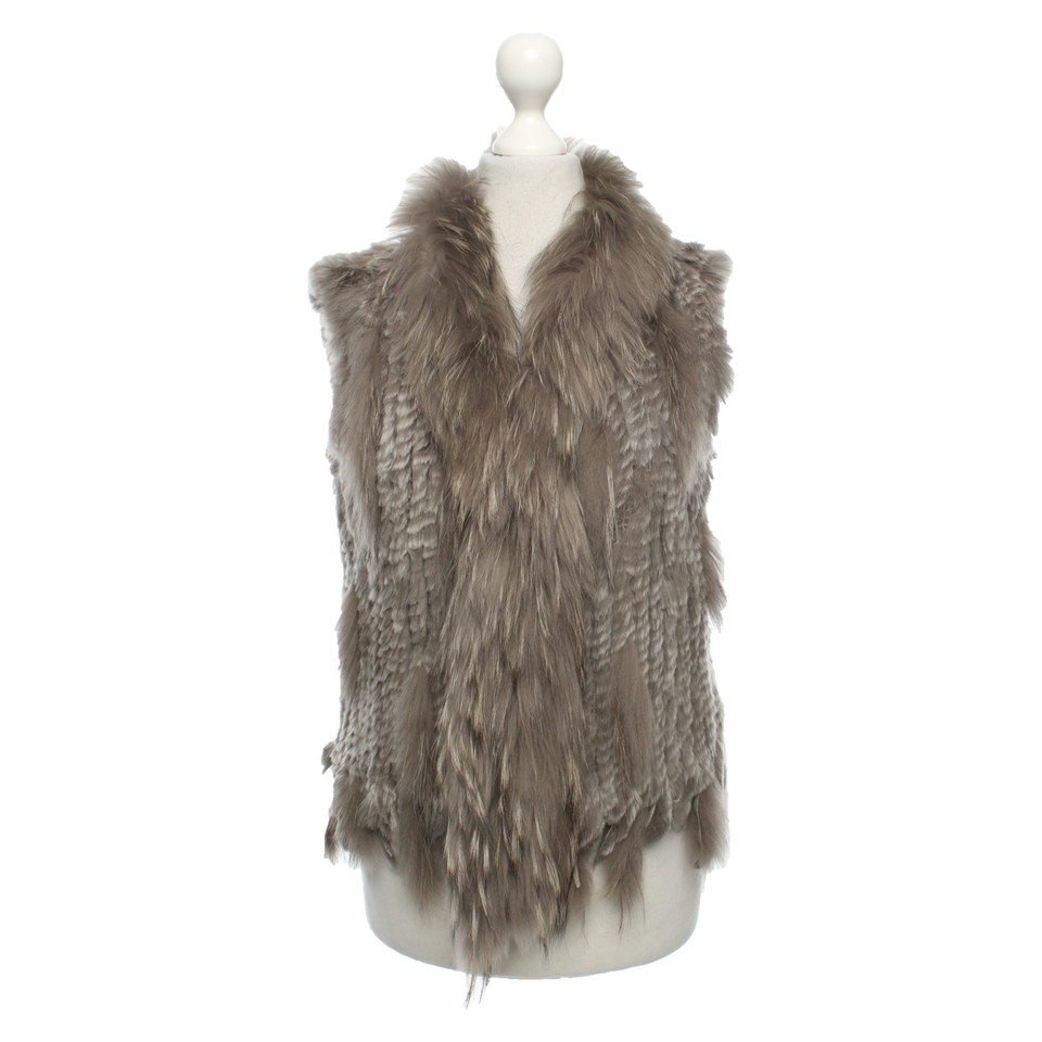 Oakwood Vest Fur in Taupe