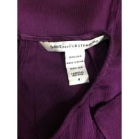 Diane Von Furstenberg Top Silk in Violet