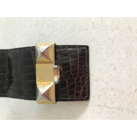 Hermès Collier de Chien Armband Leather in Black