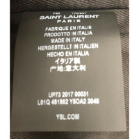 Saint Laurent Giacca/Cappotto in Pelle in Verde