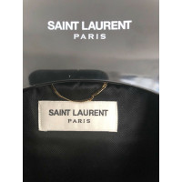 Saint Laurent Jacke/Mantel aus Leder in Grün