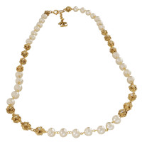 Chanel Necklace "Node / Baroque / pearls" with CC logo