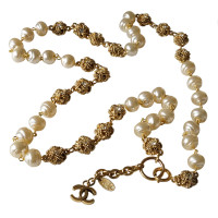 Chanel Necklace "Node / Baroque / pearls" with CC logo