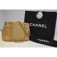 Chanel Shopper Leather in Beige