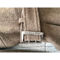 Patrizia Pepe Jacket/Coat Wool in Brown