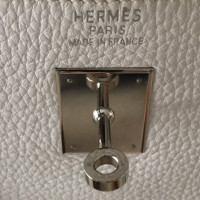 Hermès Kelly Bag 40 in Pelle in Bianco