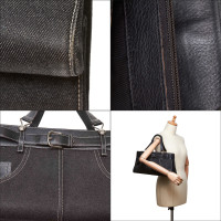 Christian Dior Handbag Jeans fabric in Black