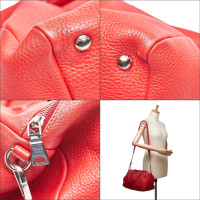 Prada Shoulder bag Leather in Red