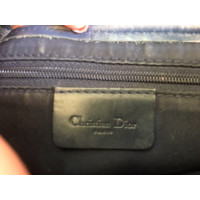Christian Dior Saddle Bag Canvas in Blauw