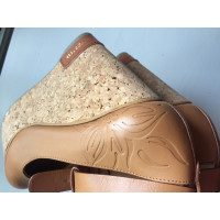 Sergio Rossi Wedges Leather in Brown