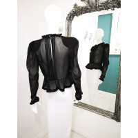 Magda Butrym Top Silk in Black