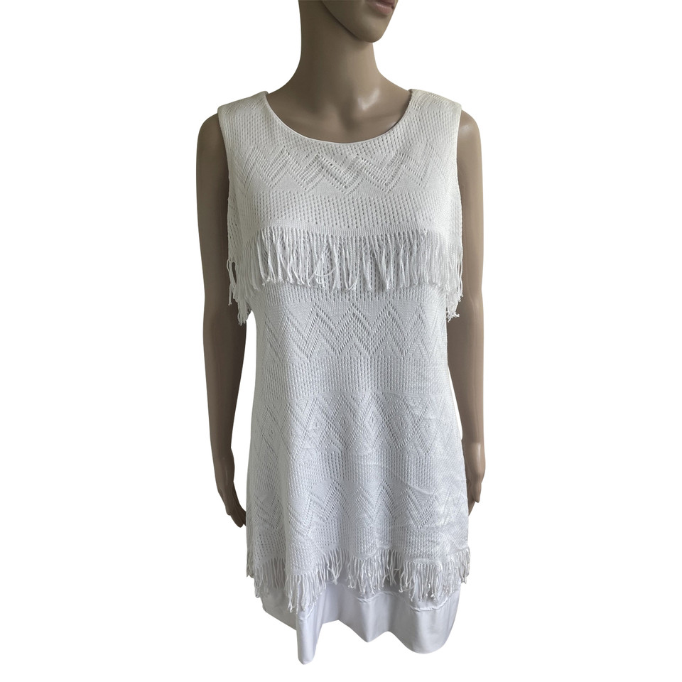 Ana Alcazar Kleid aus Baumwolle in Weiß
