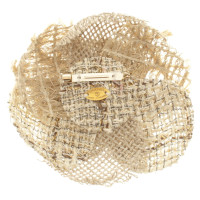 Chanel Broche bloem in Beige