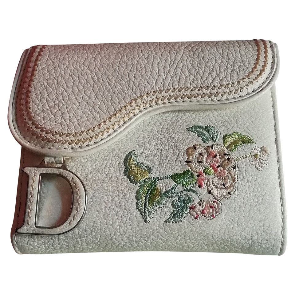 Christian Dior White Leather Handbags / Wallet