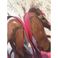 Santoni Sandals Leather in Pink