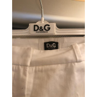 D&G Trousers Cotton in White