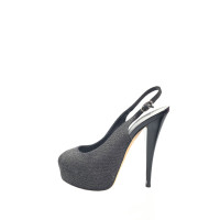 Giuseppe Zanotti Pumps/Peeptoes aus Canvas in Grau