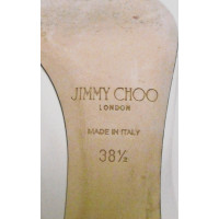 Jimmy Choo Pumps/Peeptoes Lakleer in Crème