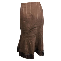 Max Mara Skirt Linen in Brown
