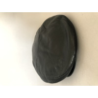 D&G Hut/Mütze aus Leder in Schwarz
