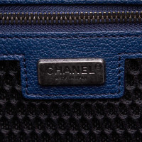 Chanel Trolley Coco Case in pelle blu