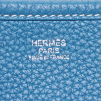 Hermès Evelyne Bag aus Leder in Blau