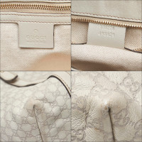 Gucci Tote Bag aus Leder in Grau