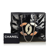 Chanel Lipstick Tote Bag aus Leder in Schwarz