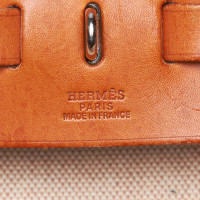 Hermès Herbag GM aus Canvas in Weiß