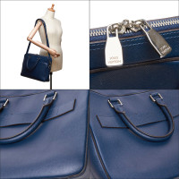 Louis Vuitton Porte Documents cuir bleu